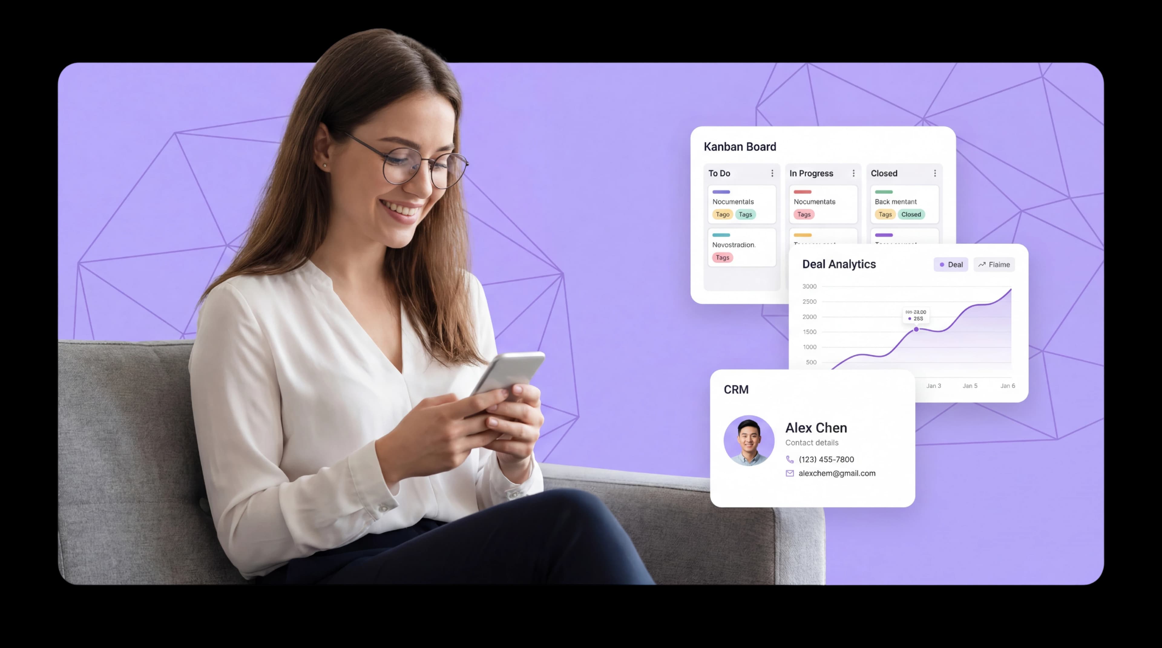 Sales manager using FinalGear.ai CRM